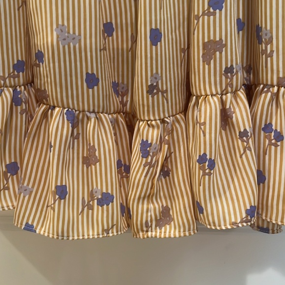 Minueto striped tiered sleeveless dress. - Picture 5 of 8